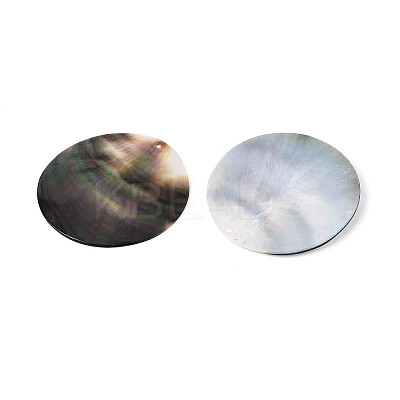 Natural Black Lip Shell Pendants BSHE-T014-41C-1