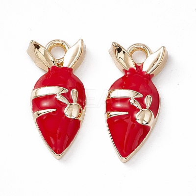 Alloy Enamel Pendants PALLOY-P287-12G-01-1