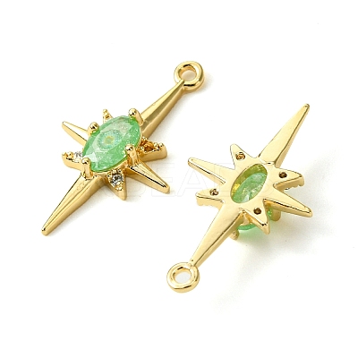 Brass Micro Pave Cubic Zirconia Pendants LS-KK-M277-08G-05-1