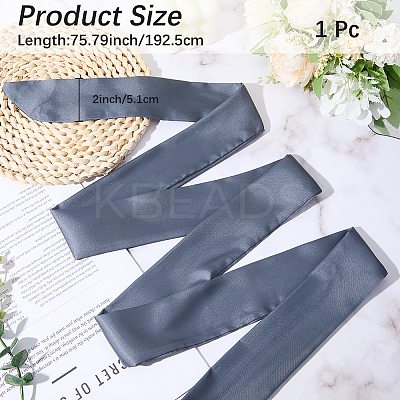 Long Polyester Silk Scarf for Women Girls AJEW-WH20022-48A-1