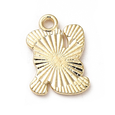 American Flag Style Alloy Enamel Pendants ENAM-M046-05G-1