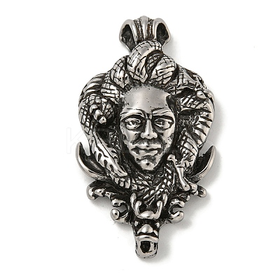 316 Surgical Stainless Steel Pendants STAS-Z073-92AS-1