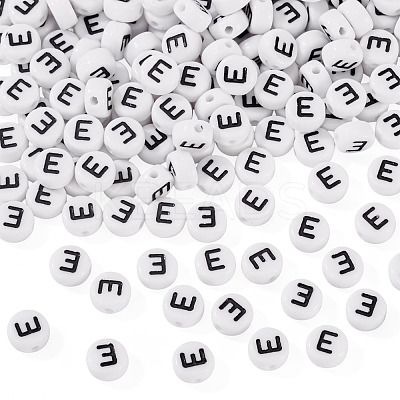 500Pcs Acrylic Beads SACR-TA0001-55E-1