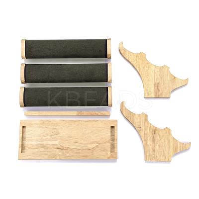 3-Tier Microfiber Cloth Bar Bracelet Holder Stand BDIS-I002-01B-1