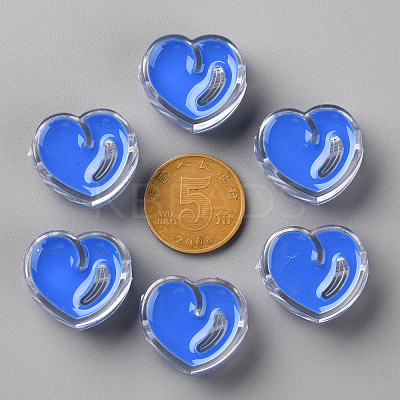 Transparent Enamel Acrylic Beads TACR-S155-004K-1