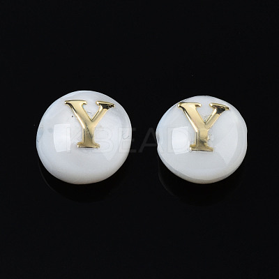 Natural Freshwater Shell Beads SHEL-S278-036Y-1