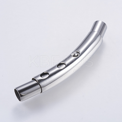 Tarnish Resistant 304 Stainless Steel Bayonet Clasps STAS-P188-07P-4mm-1
