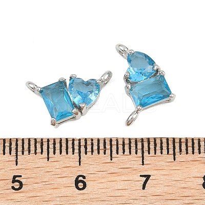 Brass Pave Cubic Zirconia Charms CU-CBA6A75-04P-09-1