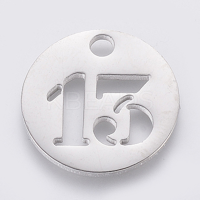 Non-Tarnish 304 Stainless Steel Pendants LS-STAS-F233-13-P-1