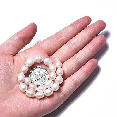 Natural Cultured Freshwater Pearl Beads Strands PEAR-N012-07B-1