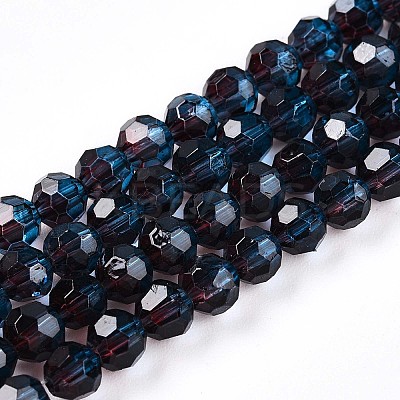 Baking Paint Transparent Glass Beads X1-DGLA-A035-T4mm-A10-1