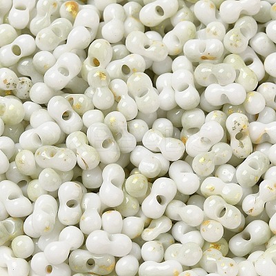 Two Tone Baking Paint Glass Seed Beads SEED-F005-01A-10-1