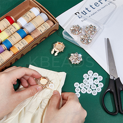 Alloy Cufflinks & 4-Hole Plastic Buttons HJEW-NB00251-1