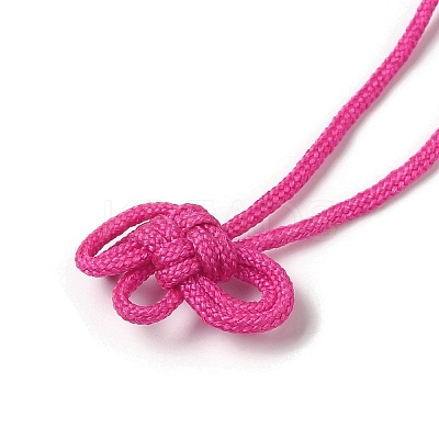 Nylon Lucky Knot Cord Amulet Yuki Pendant Decorations LS-AJEW-NH0001-01E-1