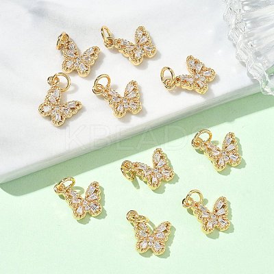 SHEGRACE Brass Pave Clear Cubic Zirconia Pendants XGRQ3Q046-628G-B-1