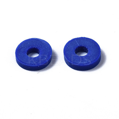 Handmade Polymer Clay Beads Strands CLAY-R089-6mm-096-1