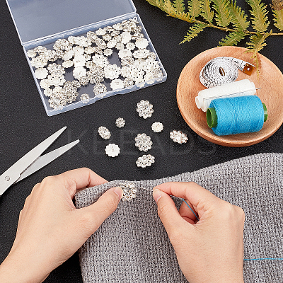 80Pcs 4 Style Alloy Rhinestone Shank Buttons DIY-GA0003-58-1