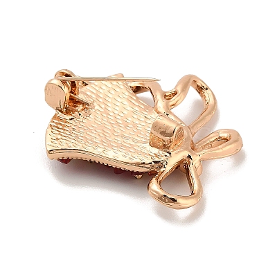 Christmas Alloy Rhinestone Lapel Pins for Backpack Clothes JEWB-C052-01B-KCG-1