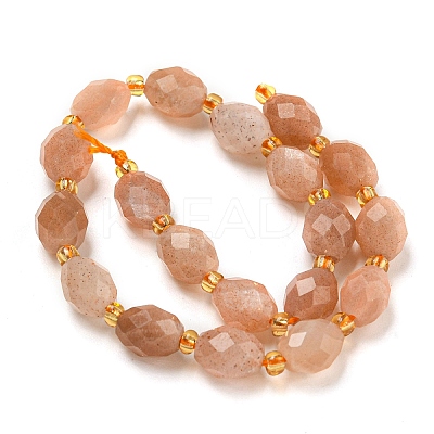 Natural Sunstone Beads Strands G-N342-59-1