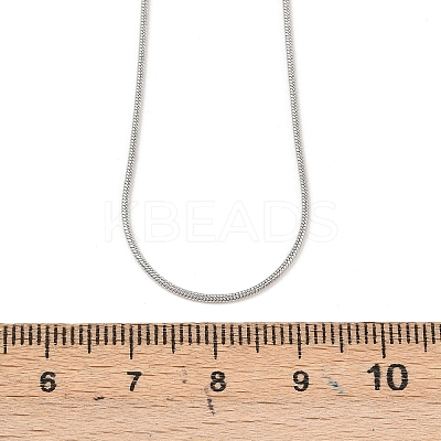 Tarnish Resistant Trendy Unisex 201 Stainless Steel Snake Chain Necklaces NJEW-L043-06P-1