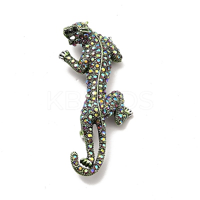 Alloy Rhinestone Brooches JEWB-P013-19AS-1