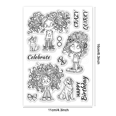 Custom Summer Theme PVC Plastic Clear Stamps DIY-WH0631-0779-1