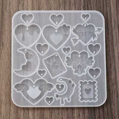 Heart DIY Silicone Ornaments Pendant Molds SIMO-R012-02-1