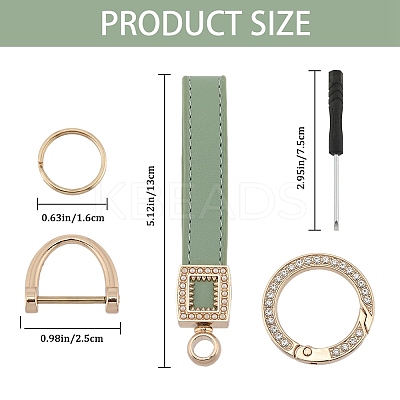 Imitation Leather Keychain Holder DIY-WH0349-90A-1
