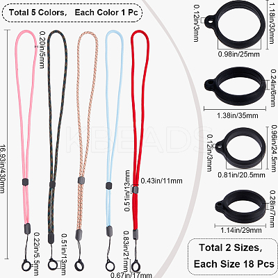 DIY Anti-Lost Necklace Lanyard Making Kit DIY-GF0008-77-1