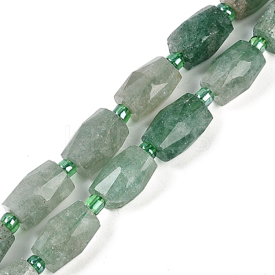 Natural Green Strawberry Quartz Beads Strands G-G182-D02-01-1