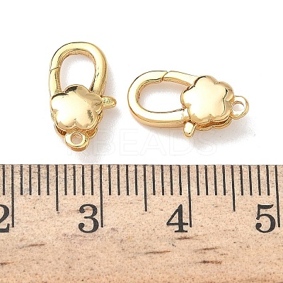 Brass Lobster Claw Clasps KK-Z136-21G-01-1