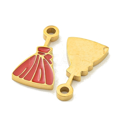 Halloween Theme Ion Plating(IP) 304 Stainless Steel Enamel Pendants STAS-M011-01A-1