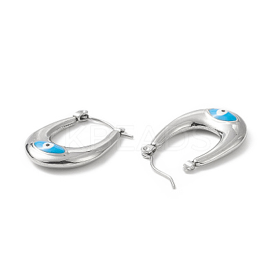 316 Stainless Steel Hoop Earrings LS-EJEW-I282-01A-02P-1