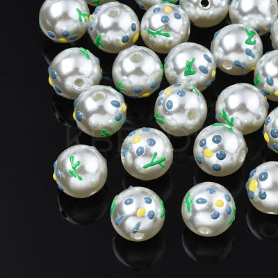 ABS Plastic Imitation Pearl Beads KY-N015-96-1
