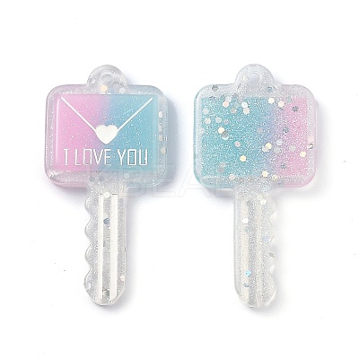 Two Tone Resin Big Pendants LS-RESI-Z001-03A-1