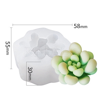 Succulent Plants Shape DIY Candle Silicone Molds CAND-PW0001-245A-1