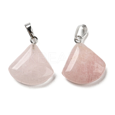 Natural Rose Quartz Pendants G-C066-07D-1