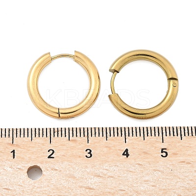 Ion Plating(IP) 304 Stainless Steel Huggie Hoop Earrings EJEW-F111-20mm-G-1