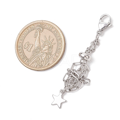 3Pcs 304 Stainless Steel Macrame Pouch Empty Stone Holder Pendant Decorations HJEW-JM04380-02-1