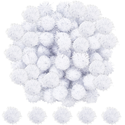 120Pcs Handmade DIY Doll Craft Pom Pom Yarn Pom Pom Balls AJEW-SC0003-15A-01-1
