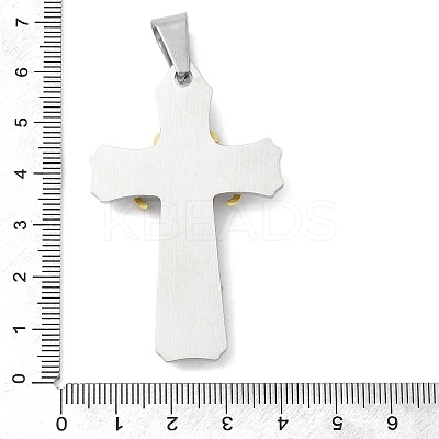 Ion Plating(IP) 304 Stainless Steel Enamel Big Pendants STAS-D110-28GP-1
