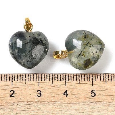 Natural Prehnite Pendants G-J386-H17-G-1