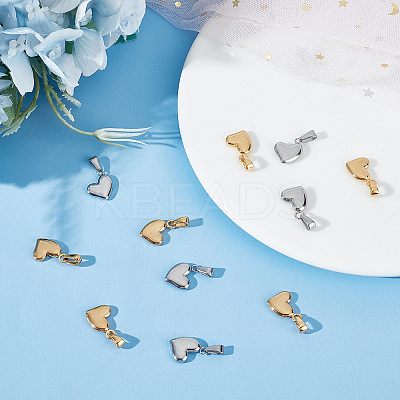 12Pcs 2 Colors 304 Stainless Steel Charms STAS-GO0001-05-1