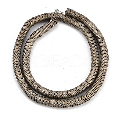 Electroplated Synthetic Non-magnetic Hematite Beads Strands G-H020-M01-A-1