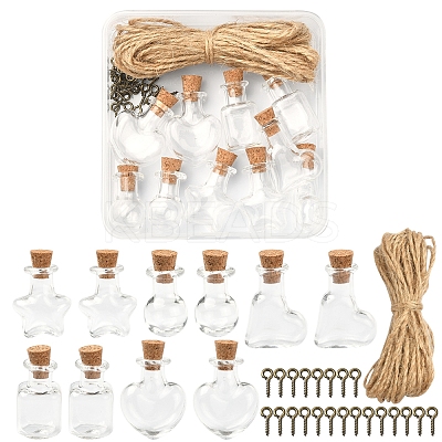 DIY Wishing Bottle Pendant Decoration Making Kit DIY-FS0004-97-1