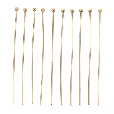 304 Stainless Steel Head Pins STAS-T065-50mm-20G-1
