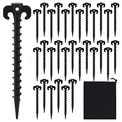 32Pcs Plastic Camping & Awning Tent Pegs Nails for Outdoor AJEW-GO0004-32A-1
