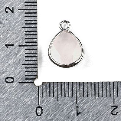 Natural Rose Quartz Faceted Pendants G-U019-05P-09-1