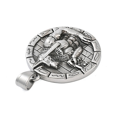 304 Stainless Steel Pendants STAS-S143-09-1