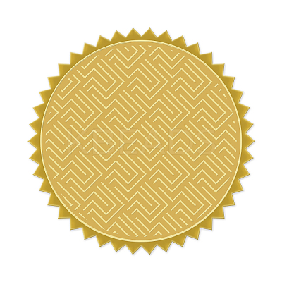 Plastic Self Adhesive Gold Foil Embossed Stickers DIY-WH0211-026-1